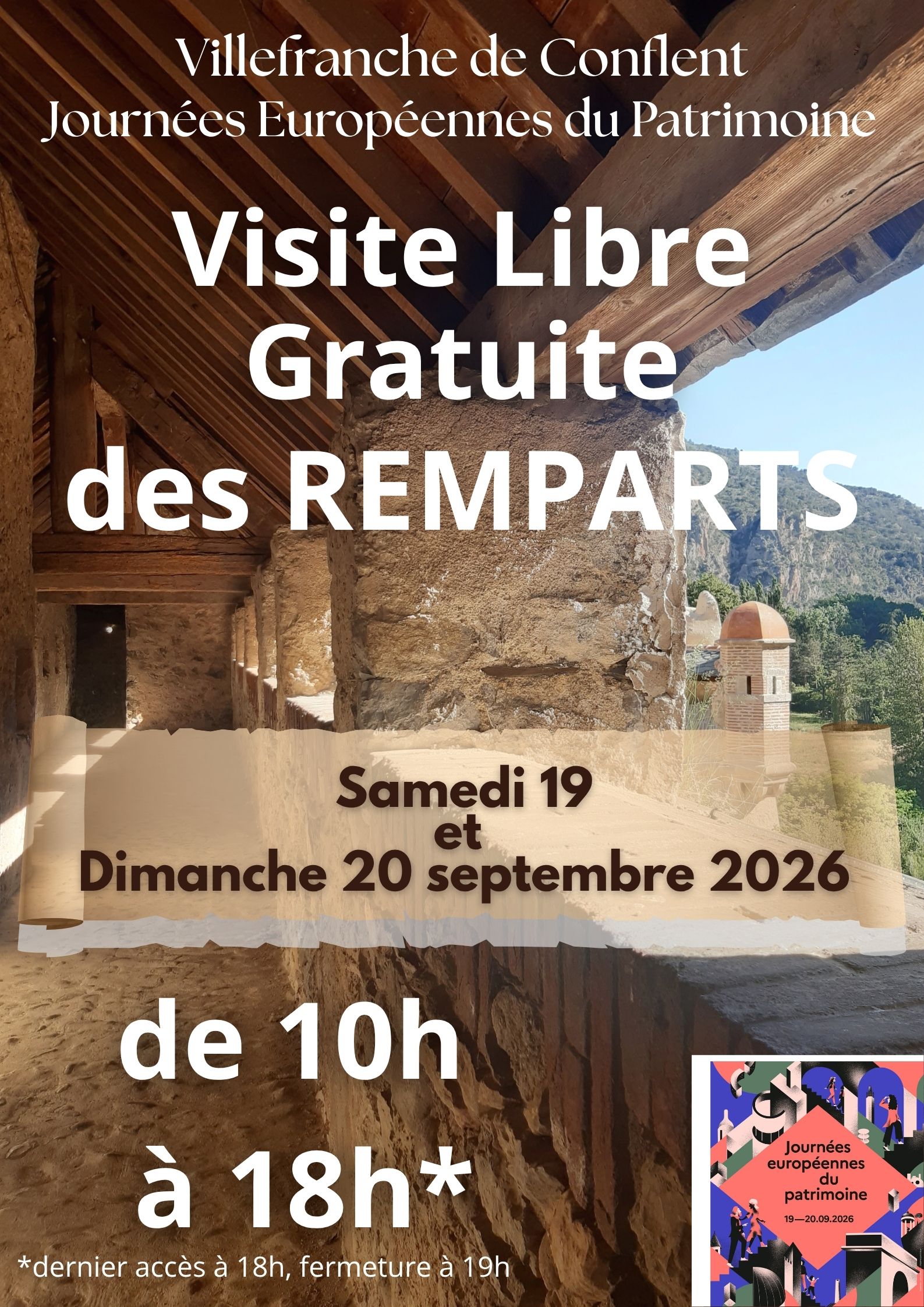 Visite Libre Journées Européennes du Patrimoine-Mairie de Villefranche-de-Conflent