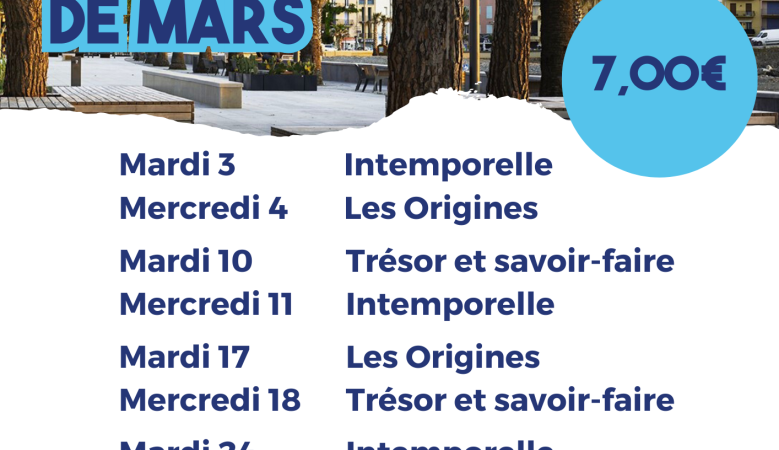 Visites Patricia Affiche Mois - Visites guidées - mars