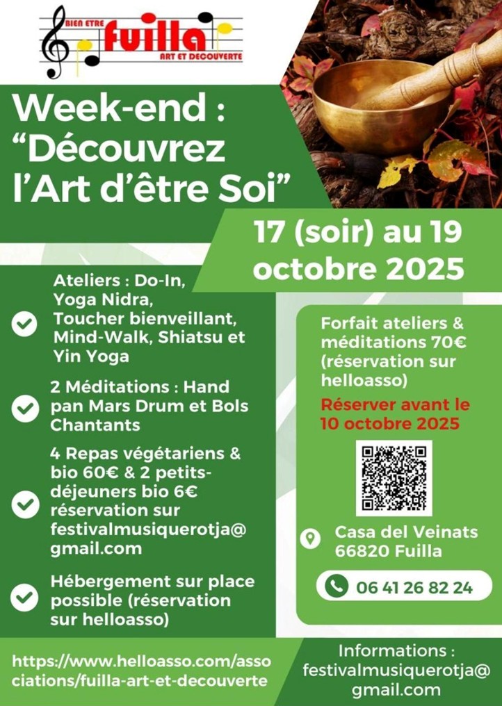 WEEK END «DÉCOUVREZ L’ART D’ÊTRE SOI»