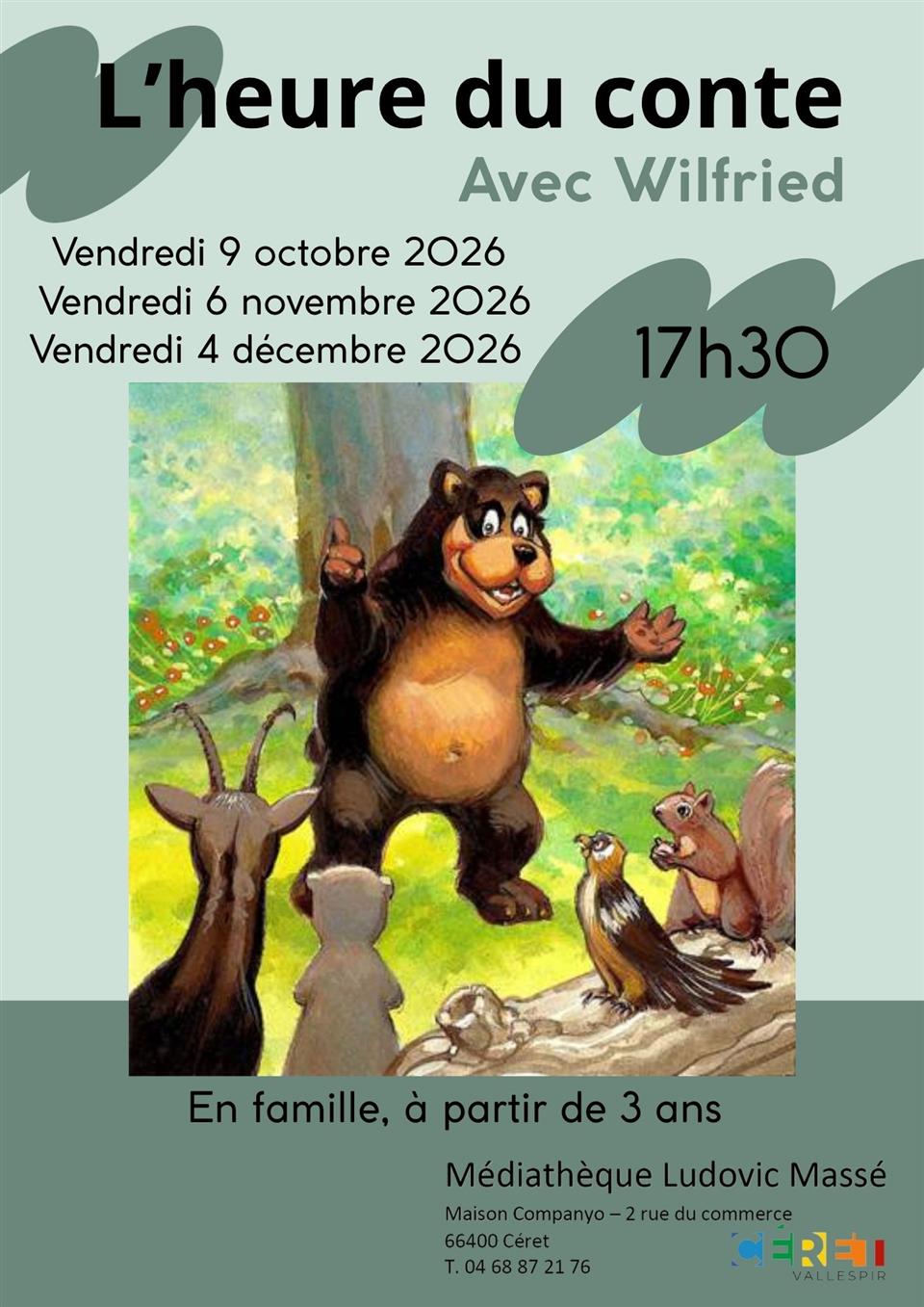 L’heure du conte avec wilfried