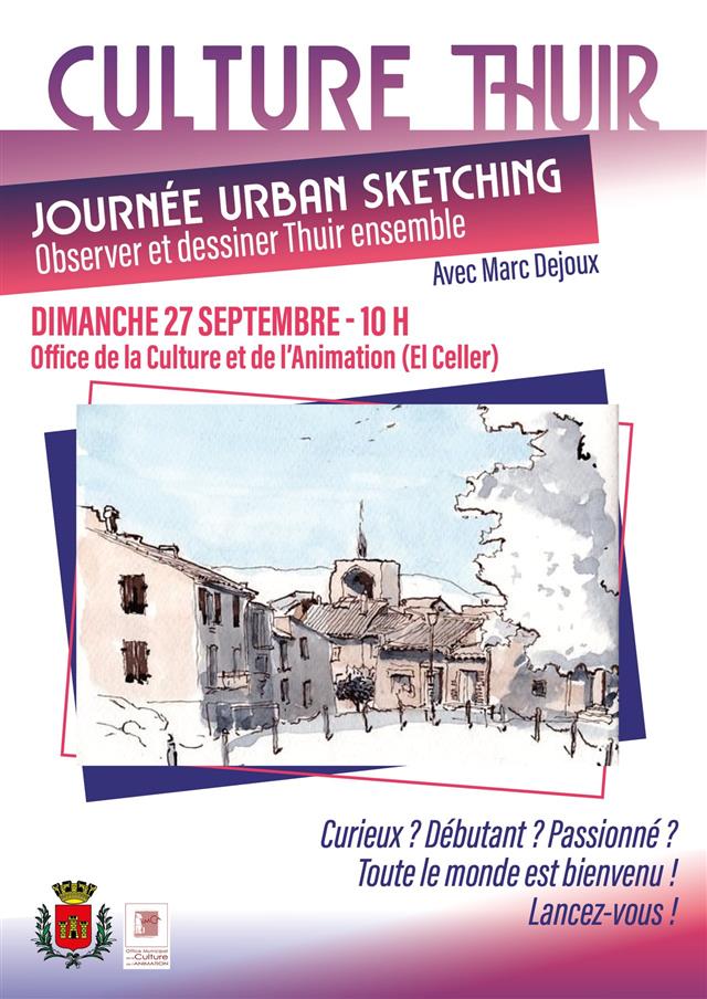 Dessiner la ville de Thuir