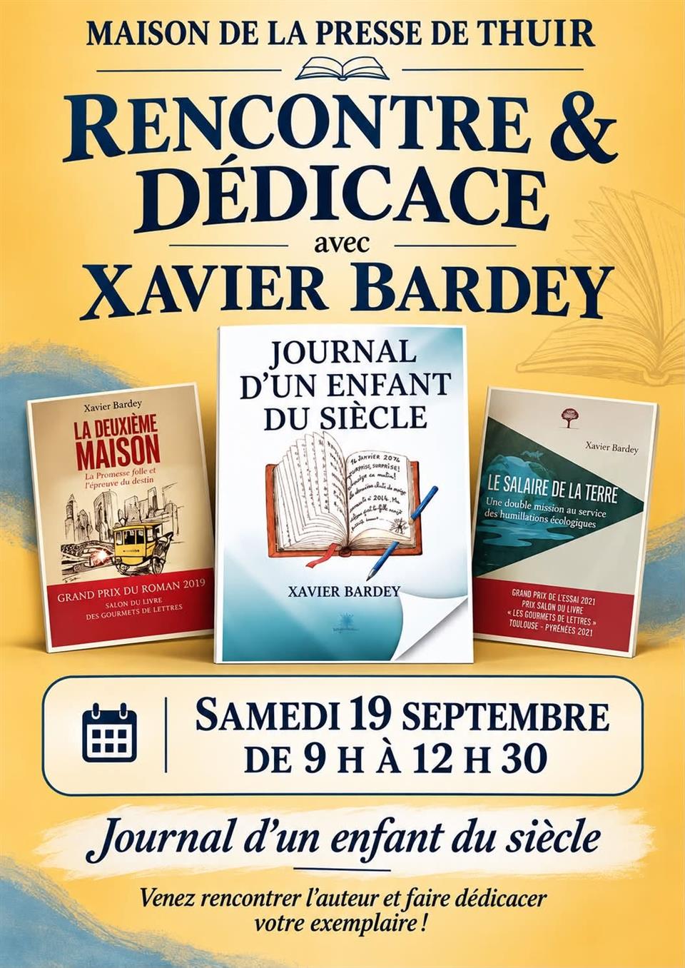 Rencontre et dédicace xavier bardey