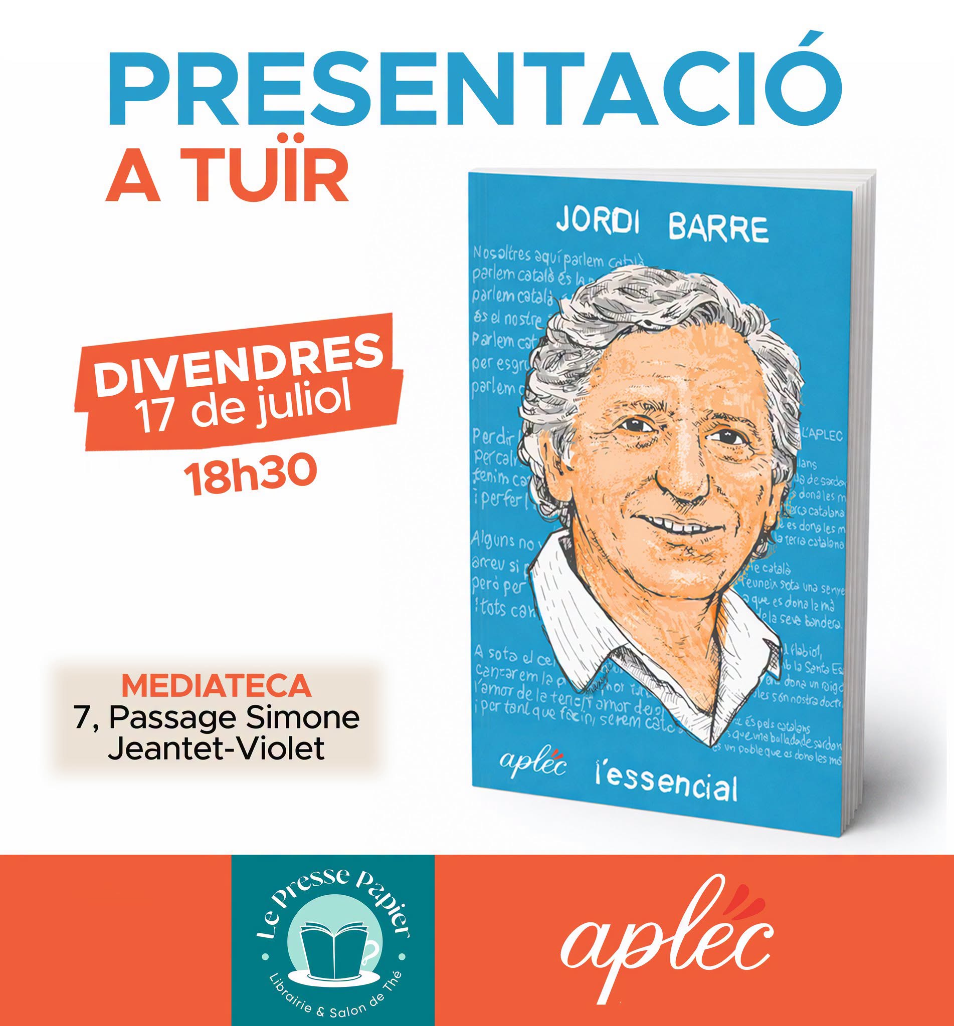 Conférence du livret jordi barre l’essencial