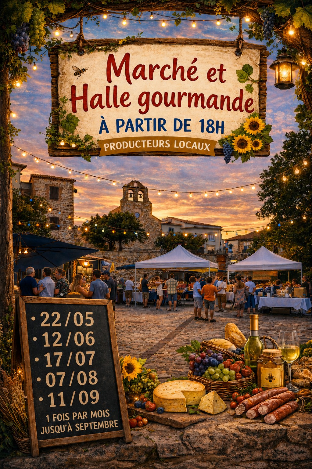 MARCHÉS ET HALLES GOURMANDES DE TRESSERRE