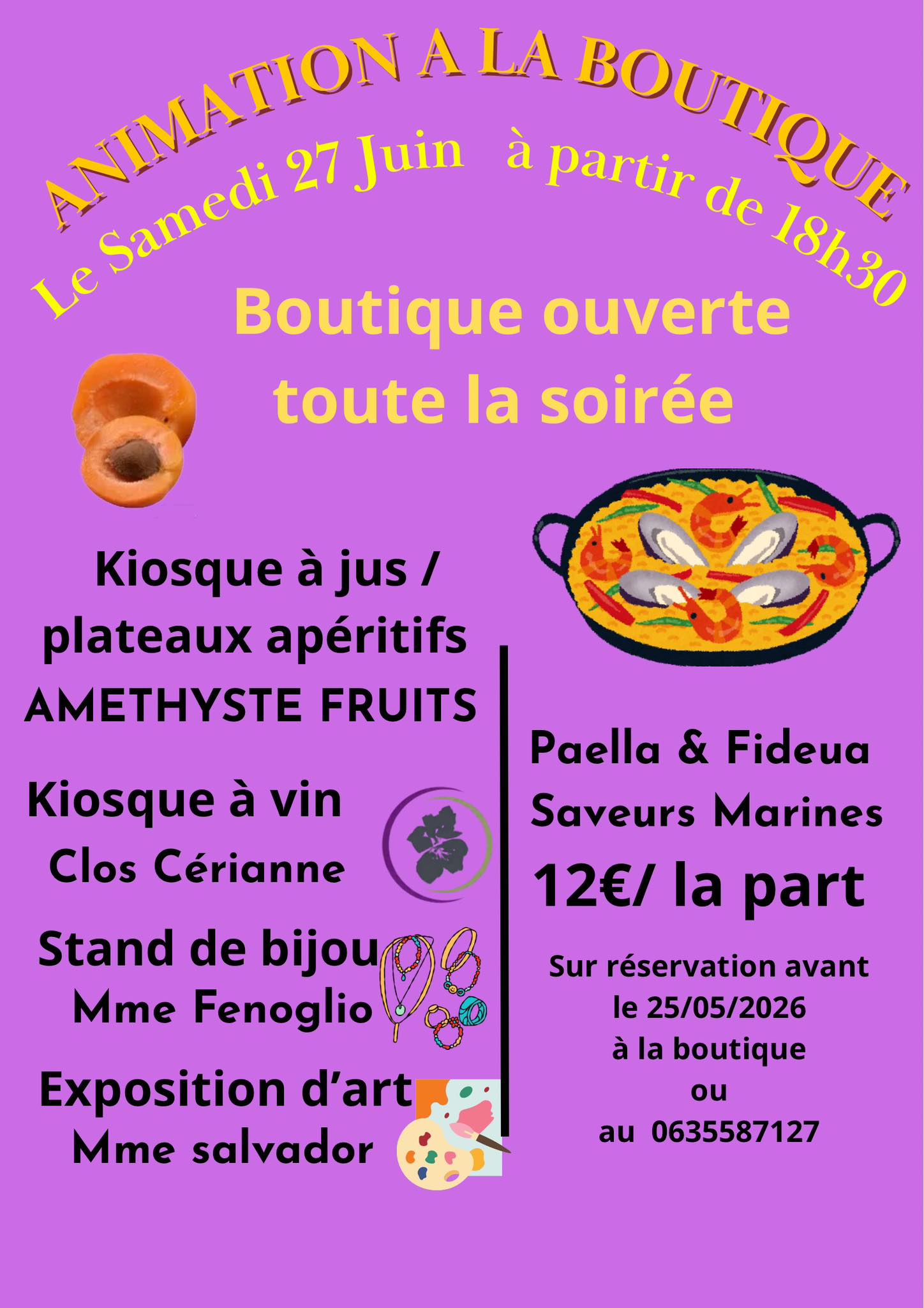 ANIMATION AMÉTHYSTE FRUITS