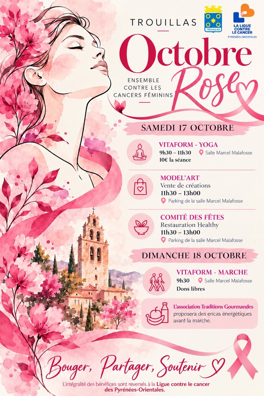 LES ASSOCIATIONS DE TROUILLAS – OCTOBRE ROSE