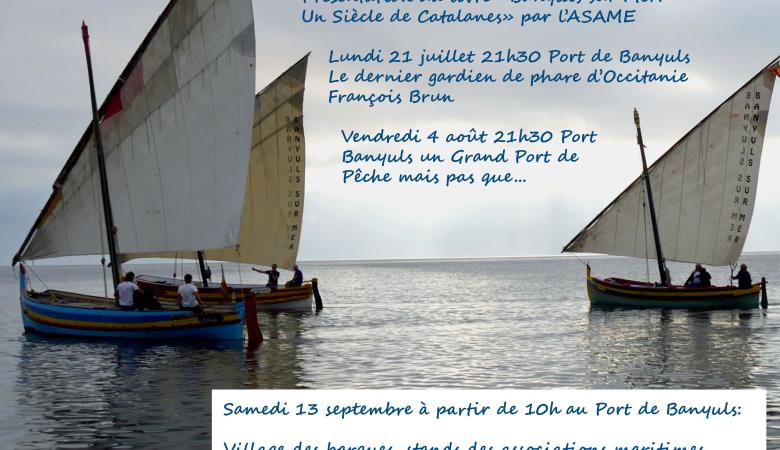 affiche  barques de banyuls