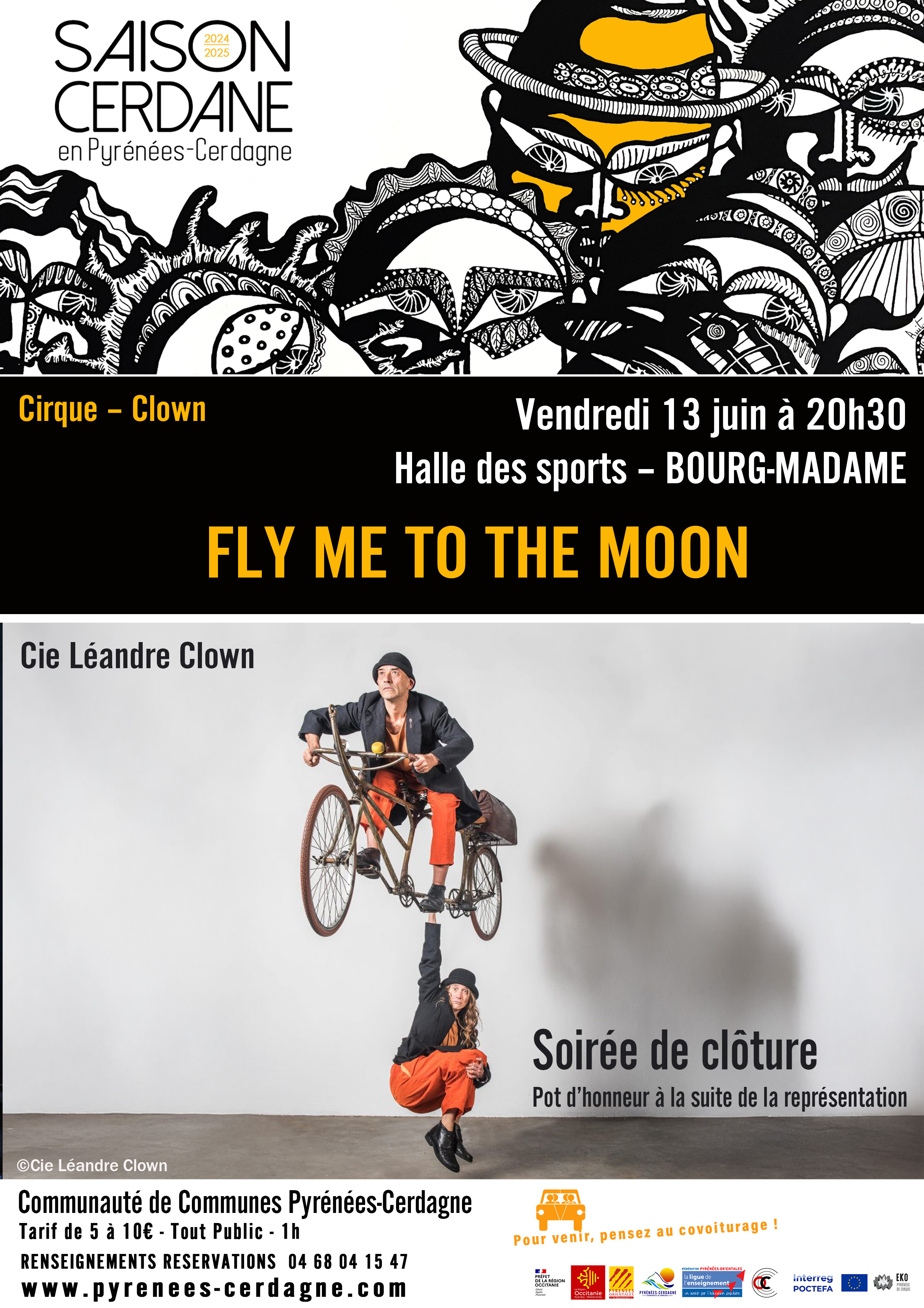 SAISON CERDANE – CIRQUE – CLOWN: FLY ME TO THE MOON