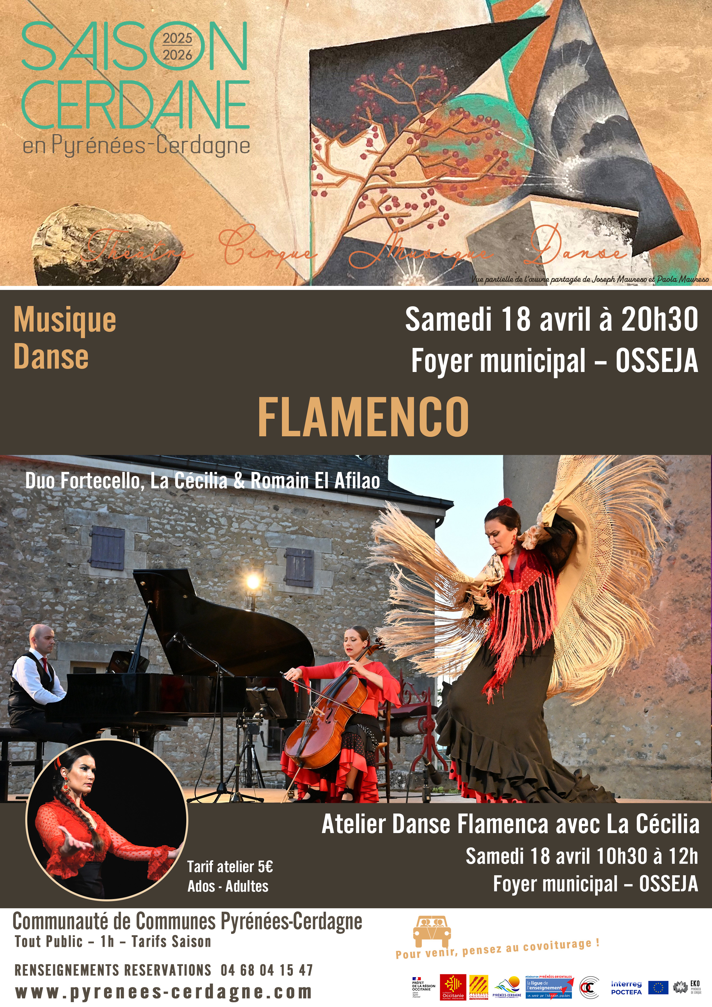 SAISON CERDANE – FLAMENCO – DUO FORTECELLO, LA CECILIA & ROMAIN EL AFILAO