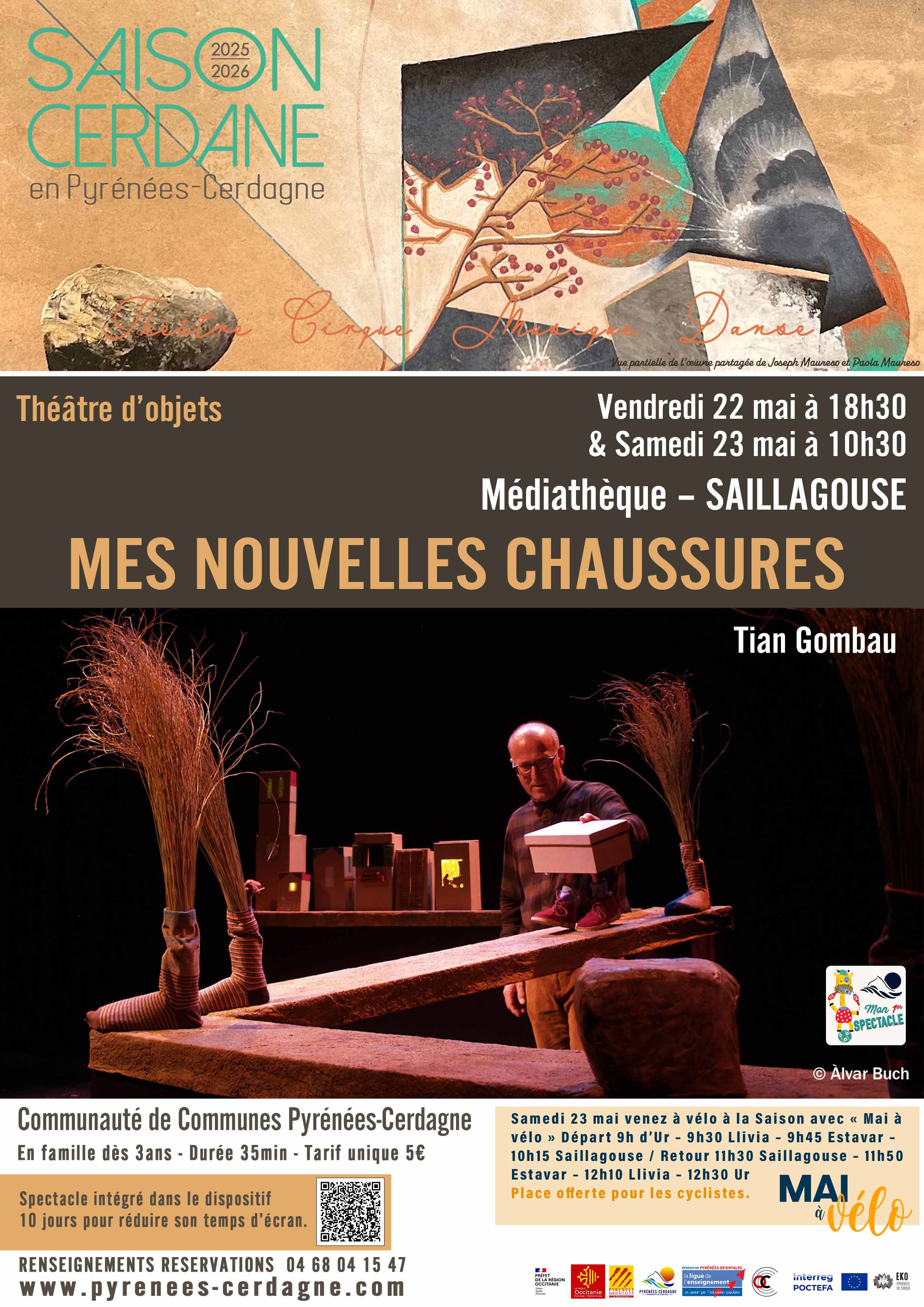 SAISON CERDANE – THÉÂTRE D&rsquo;OBJETS: MAS NOUVELLES CHAUSSURES – TIAN GOMBAU