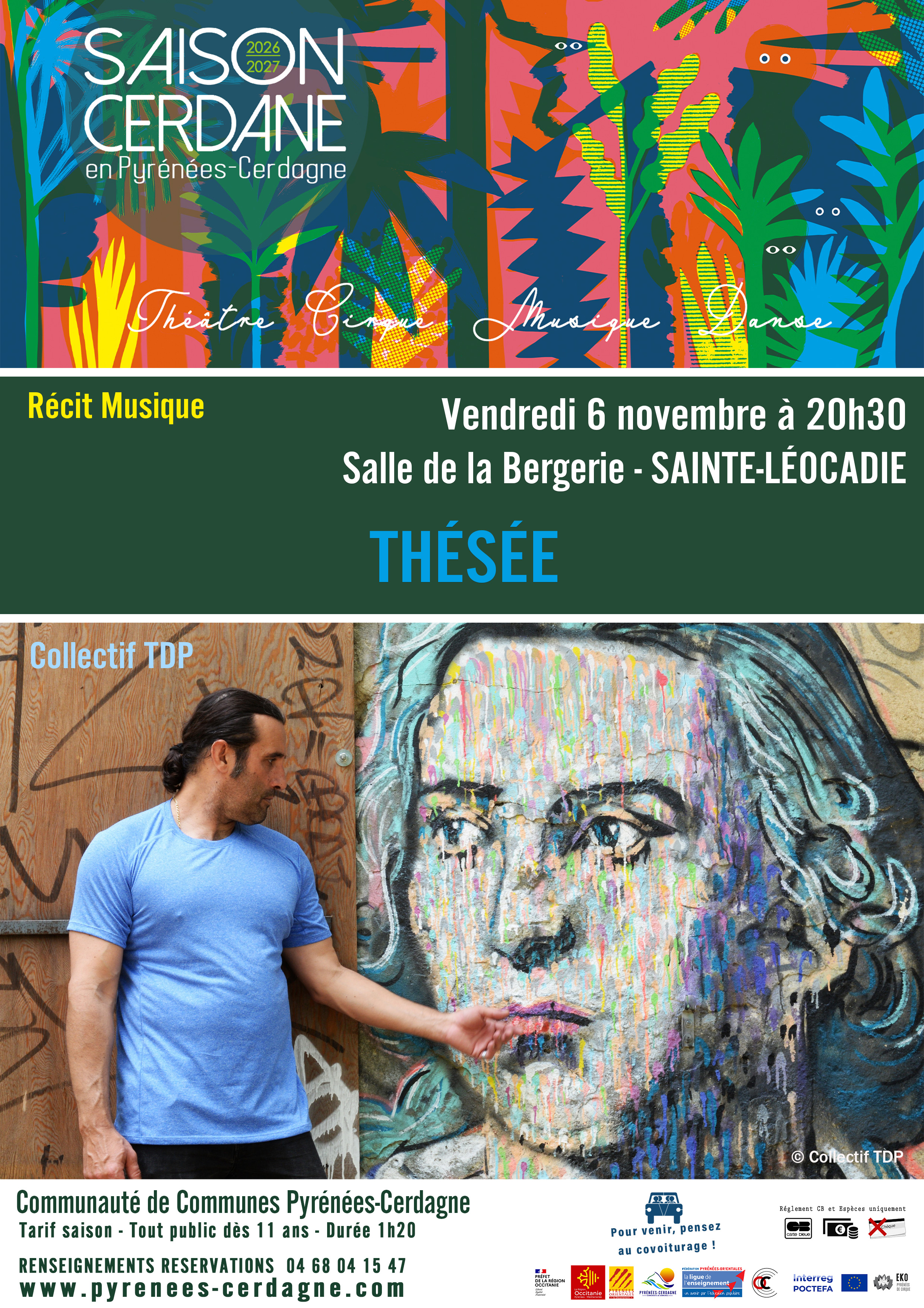 SAISON CERDANE – THÉSÉE – COLLECTIF TDP: RECIT – MUSIQUE