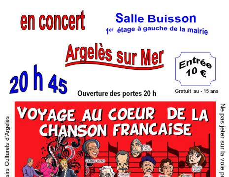 SOIRÉE CONCERT DE CHANSONS