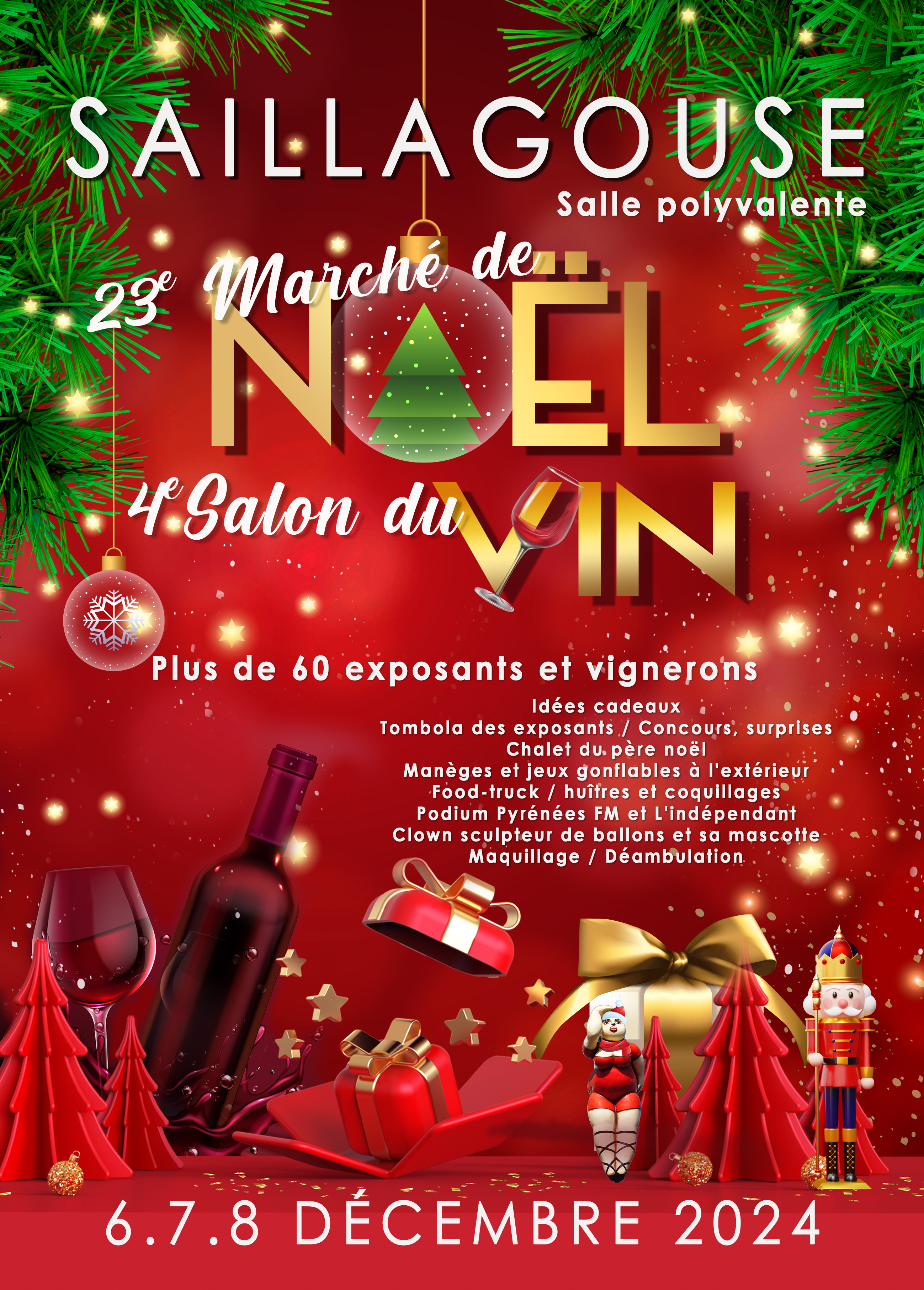 MARCHÉ DE NOËL ET SALON DU VIN – SAILLAGOUSE