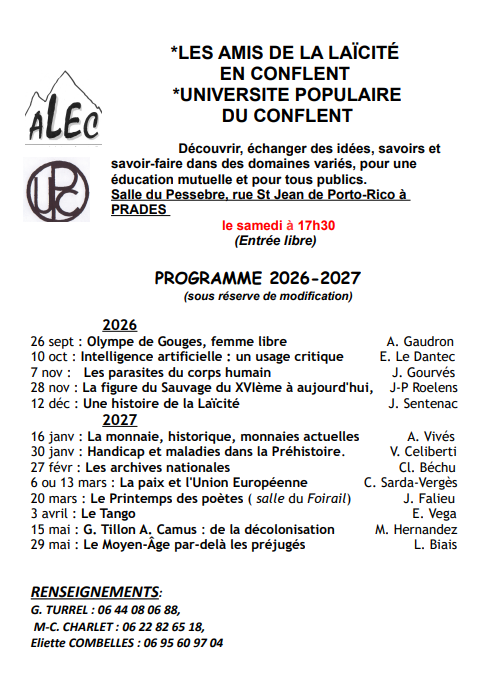 Conférence alec / upc: Le tango