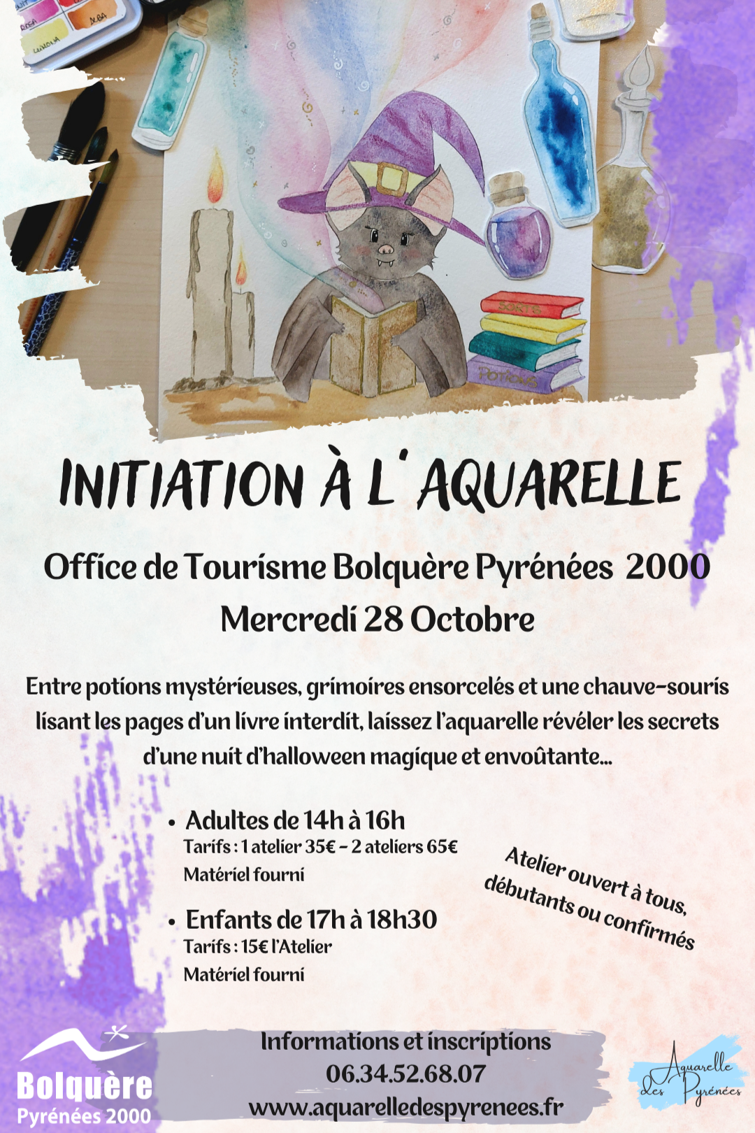 INITIATION A L&rsquo;AQUARELLE ADULTE