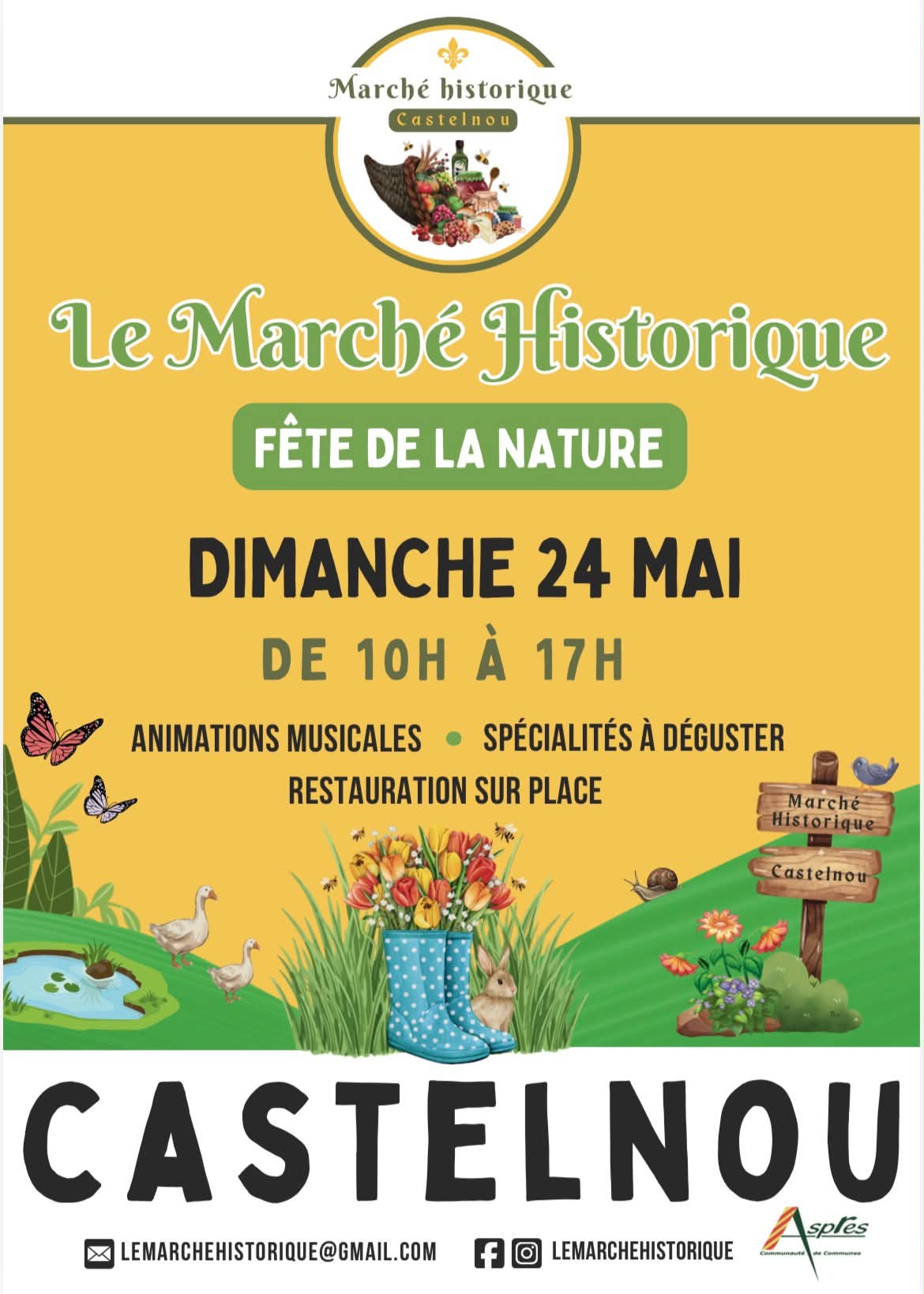 MARCHÉ HISTORIQUE  – FÊTE DE LA NATURE