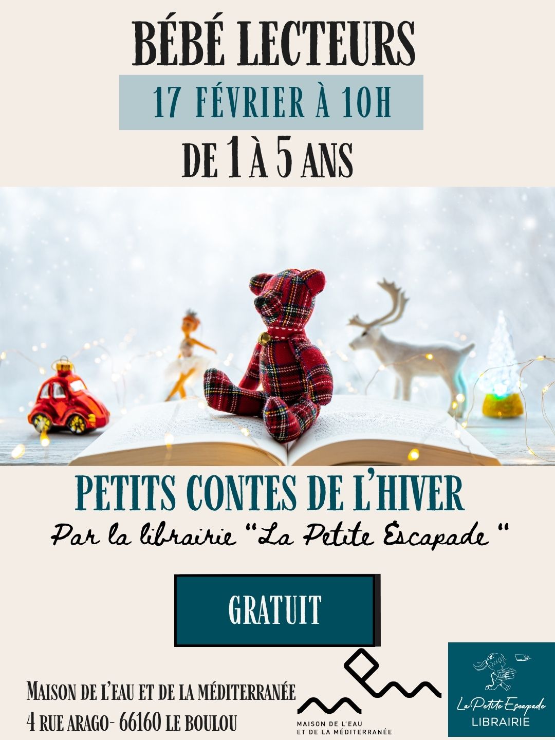 BÉBÉ LECTEURS "PETITS CONTES DE L'HIVER" DE 1 À 5 ANS 