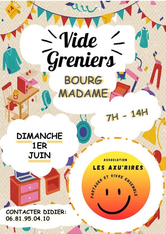VIDE GRENIERS – BOURG MADAME