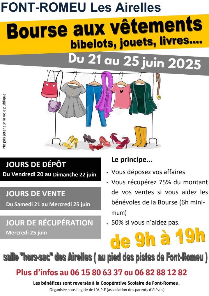 BOURSE AUX VÊTEMENTS