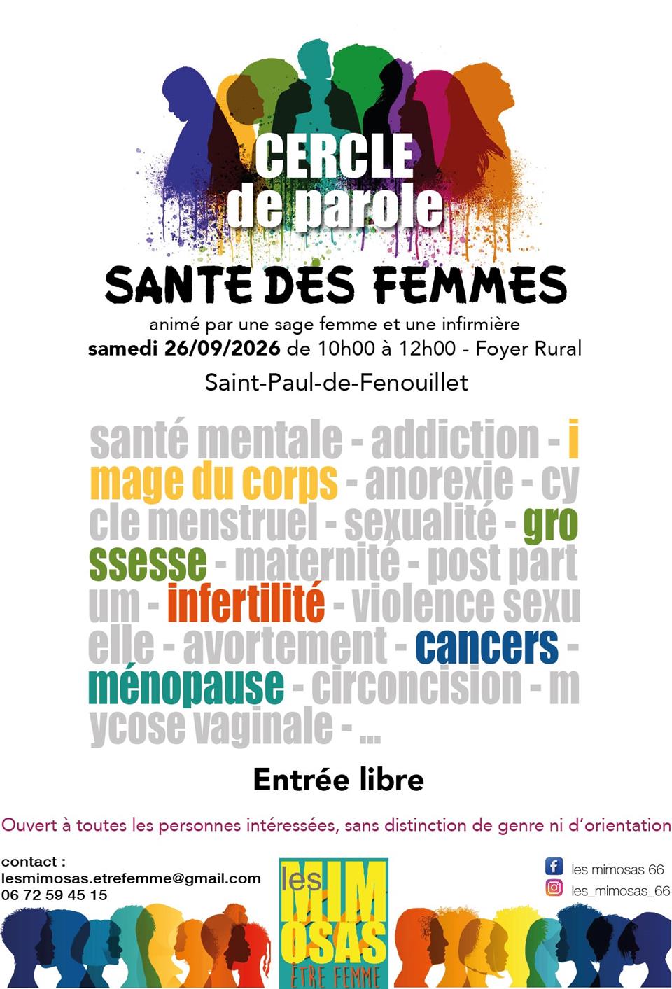 Cercle de parole "santé des femmes"- saint paul de fenouillet