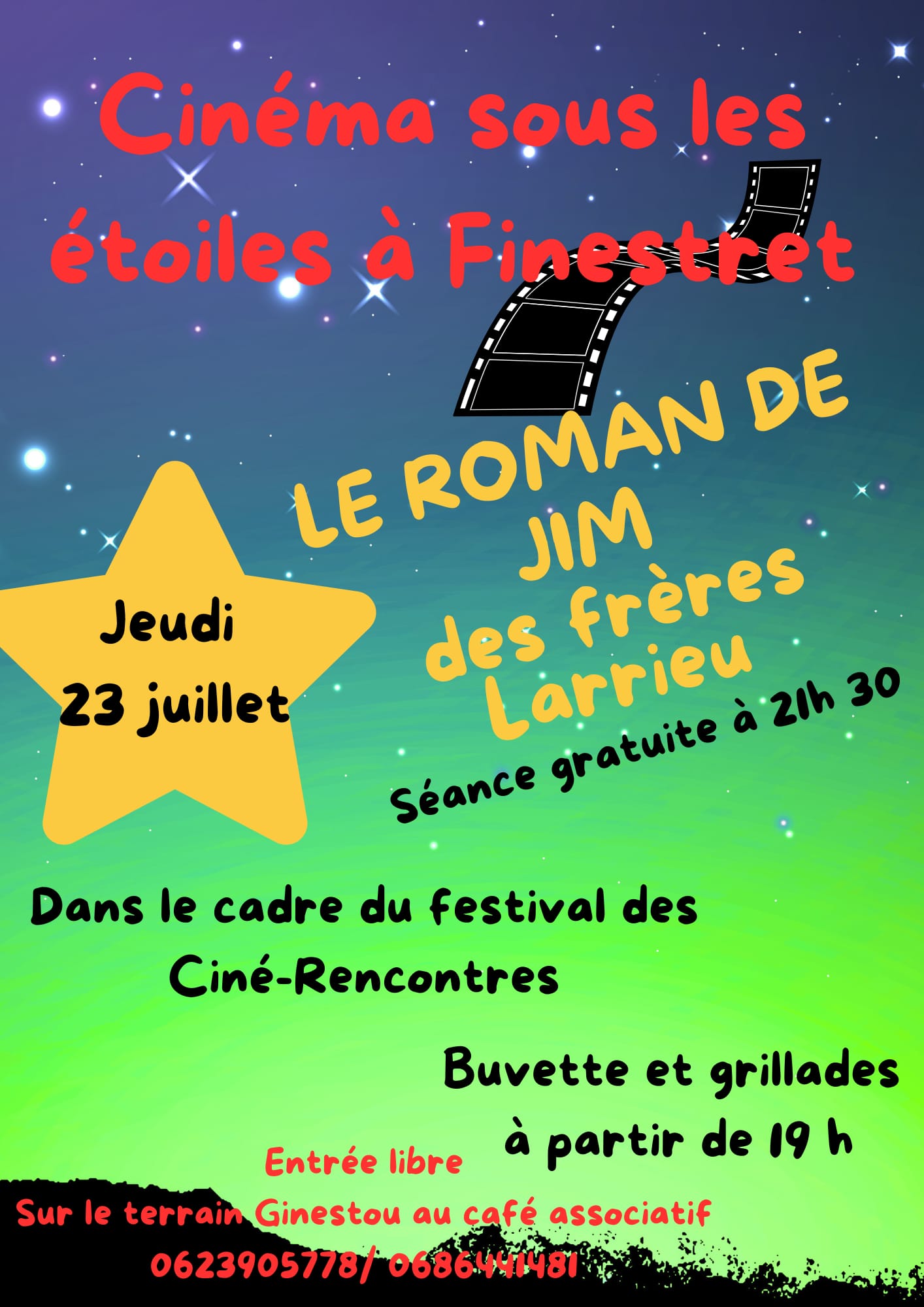 Projection cinéma en plein air