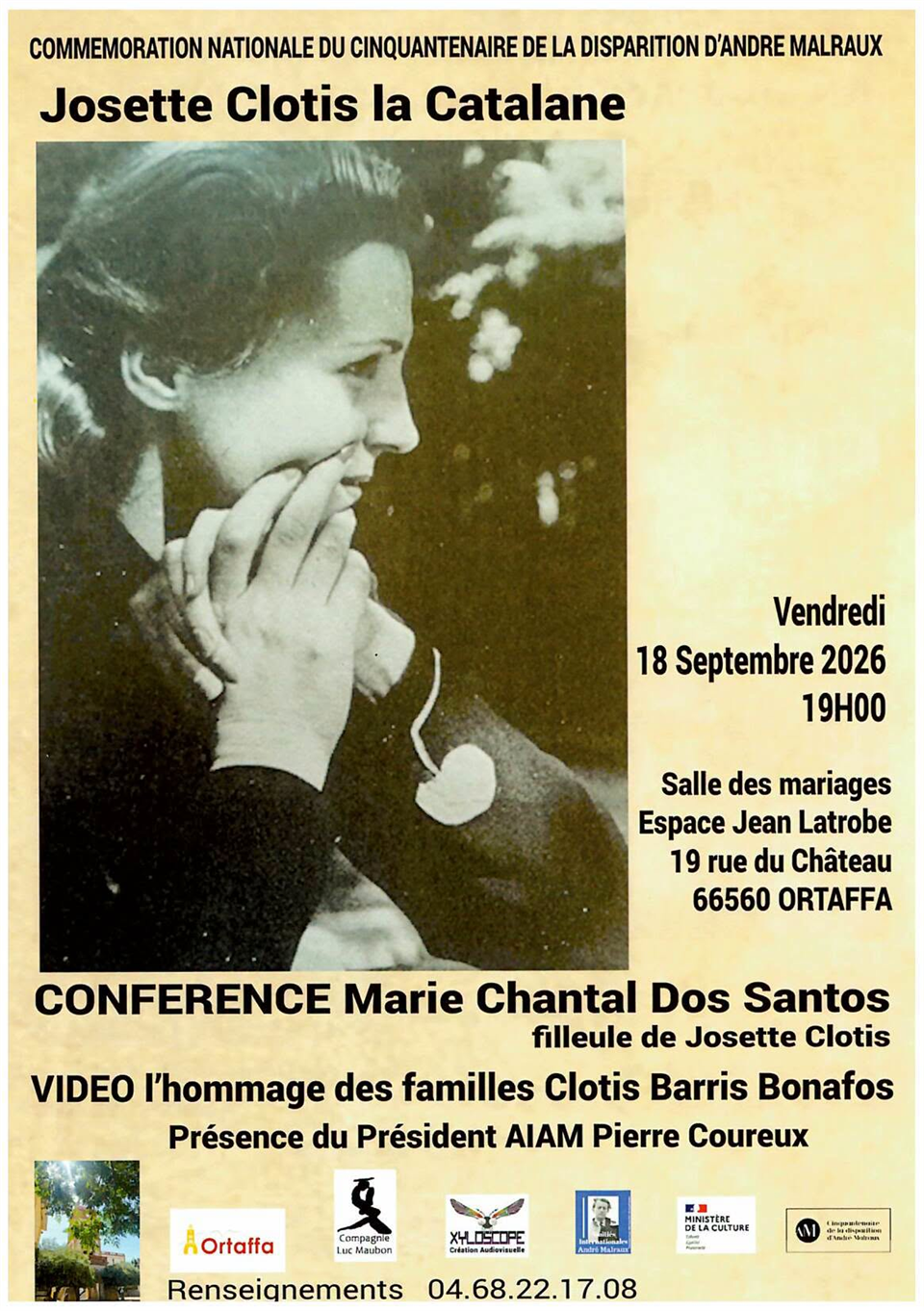 Ccommémoration nationale du cinquantenaire de la disparition d’andré malraux