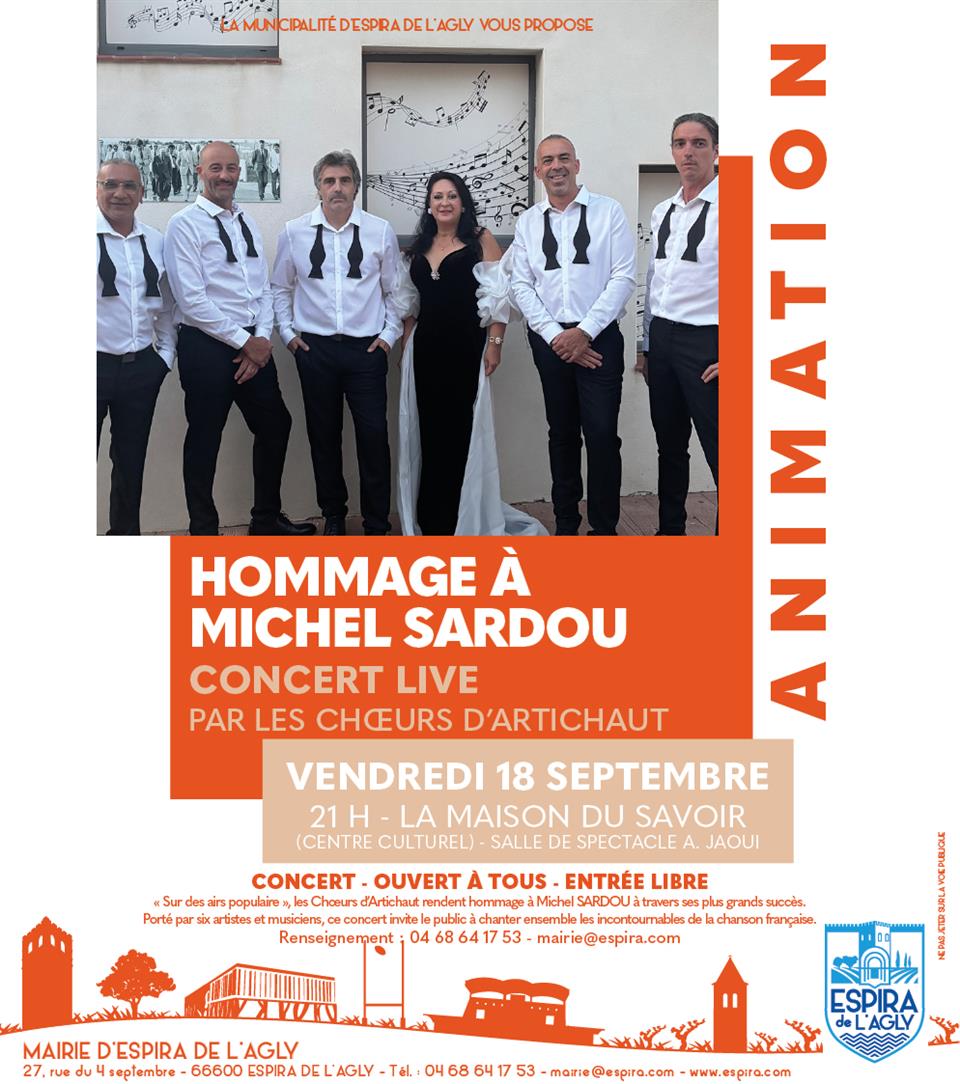 Concert « hommage à michel sardou »