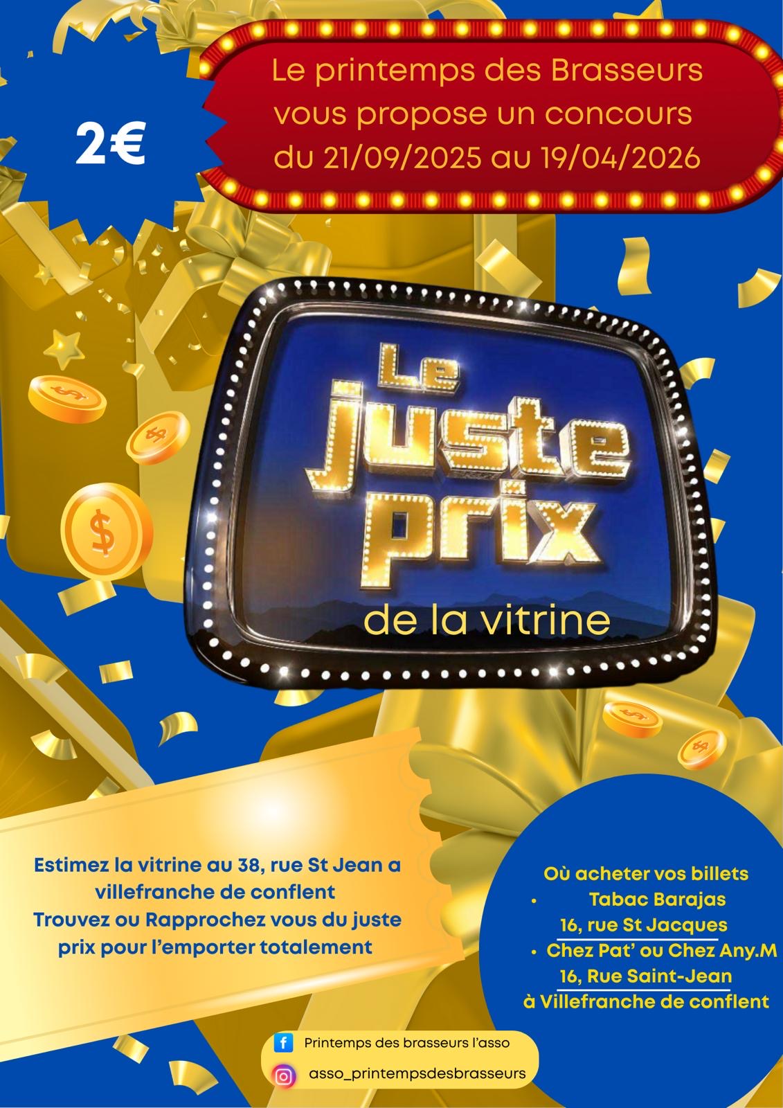 LE JUSTE PRIX DE LA VITRINE