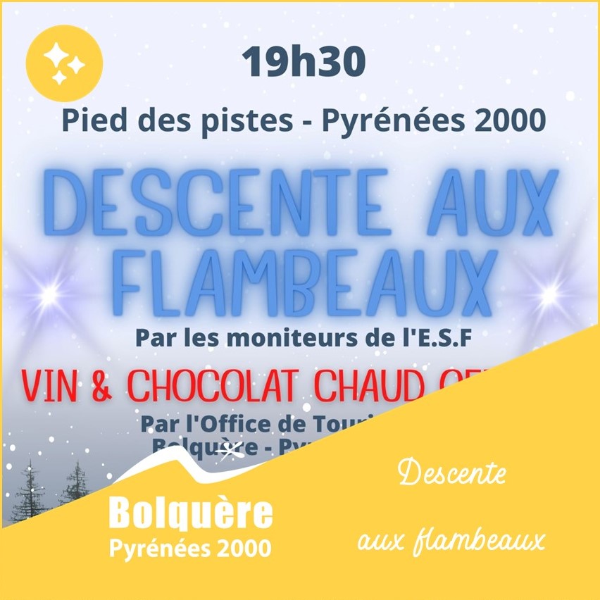 descente flambeaux-ot bolquere pyrenees 2000