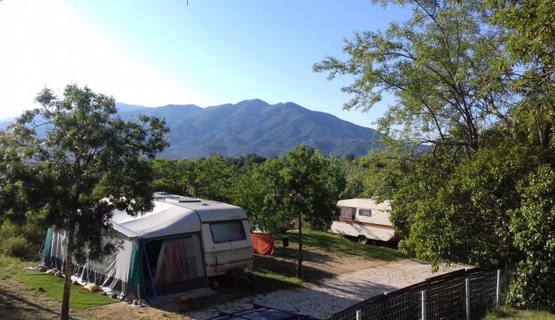 emplacement camping caravane le boulou mas llinas