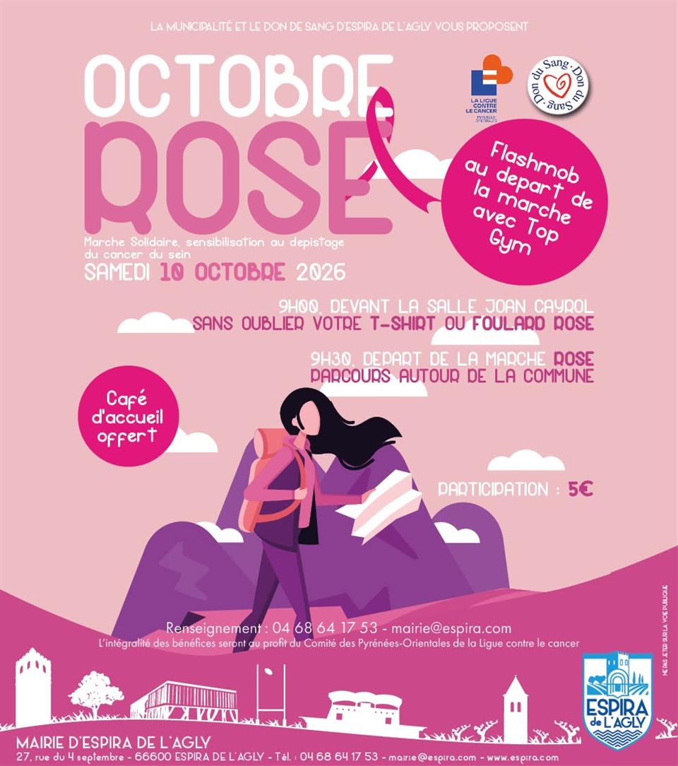 Octobre rose - marche rose