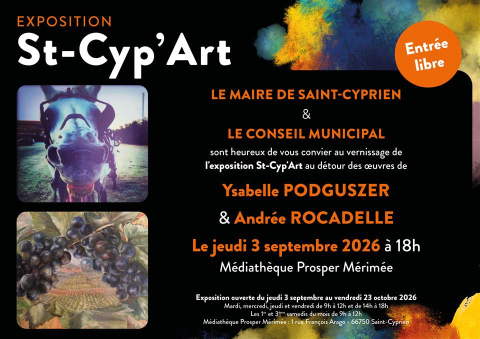 Exposition st-cyp’art isabelle podguszer & andree rocadelle