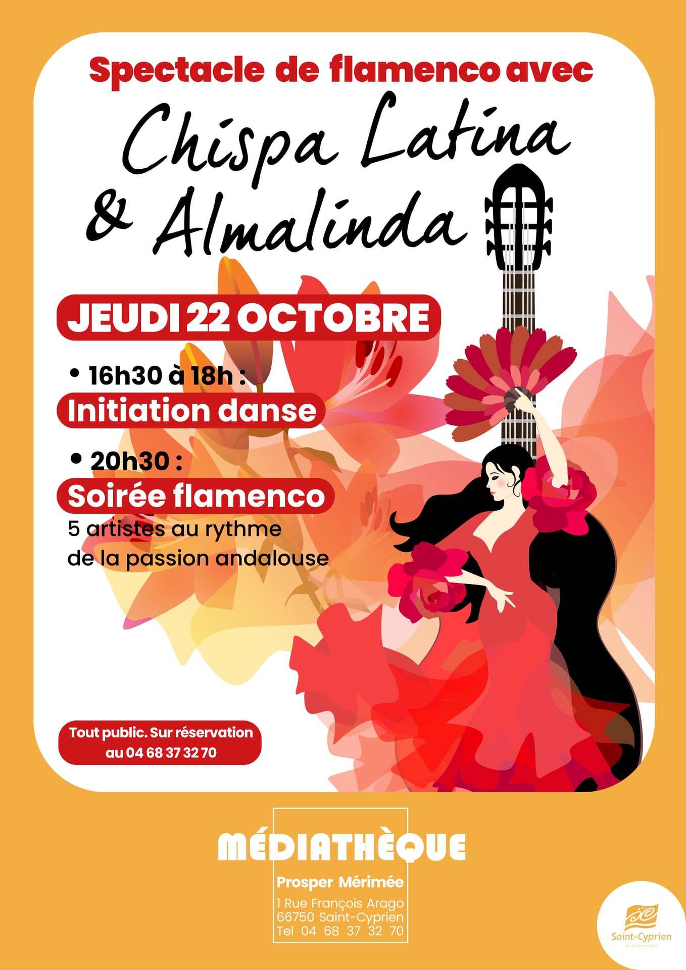 SPECTACLE FLAMENCO AVEC CHISPA LATINA & ALMALINDA