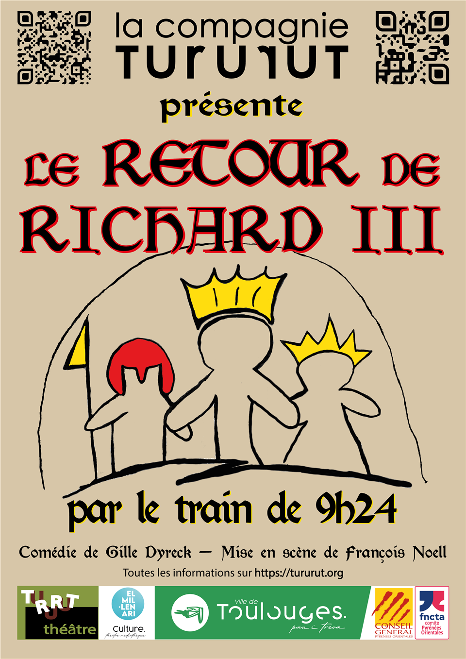 Pièce de théâtre "le retour de richard III par le train de 09h24"