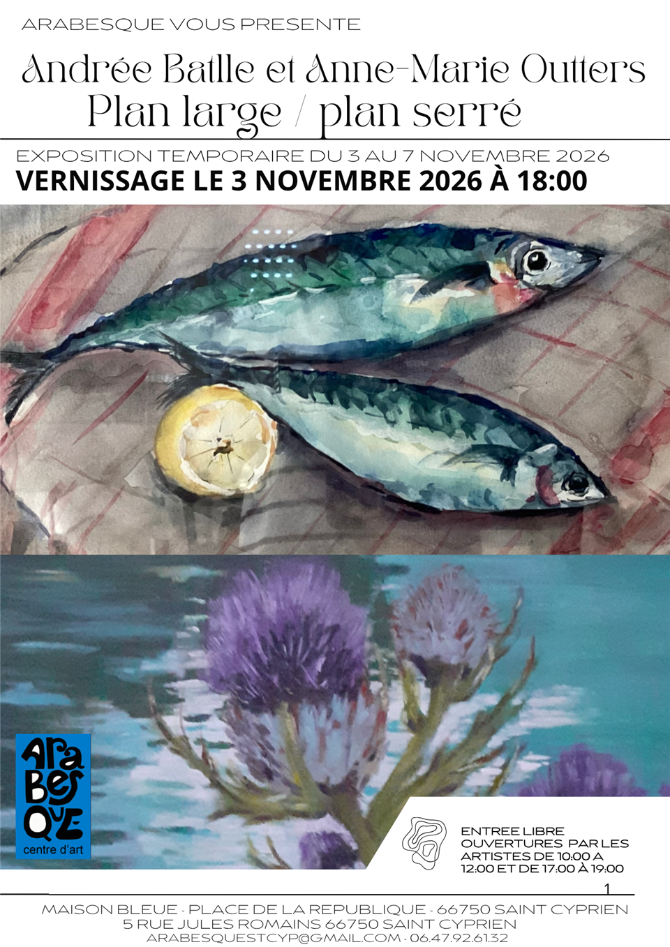 Exposition "plan large/plan serre" d’andree batlle et anne-marie outters