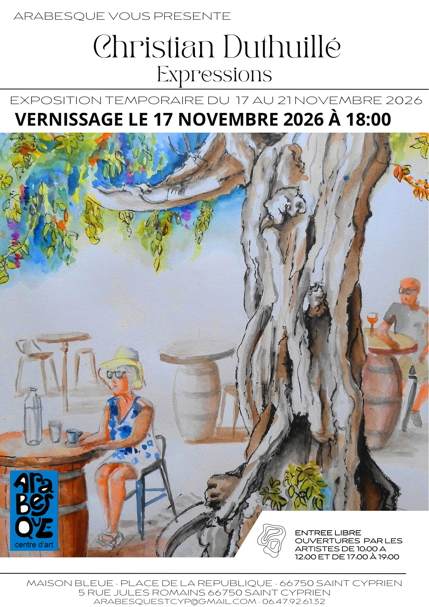 EXPOSITION « EXPRESSIONS » DE CHRISTIAN DUTHUILLE