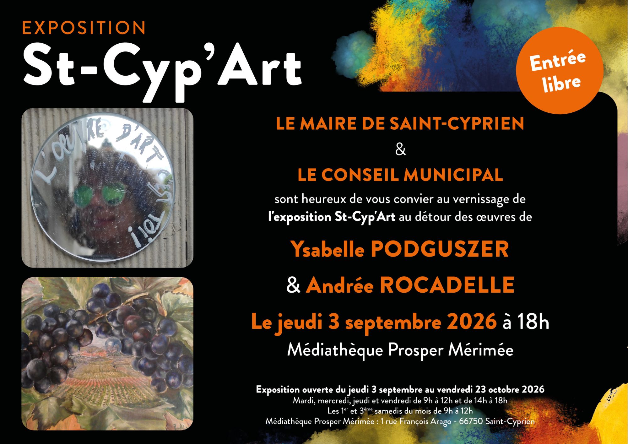 EXPOSITION STCYP&rsquo;ART MÉDIATHÈQUE