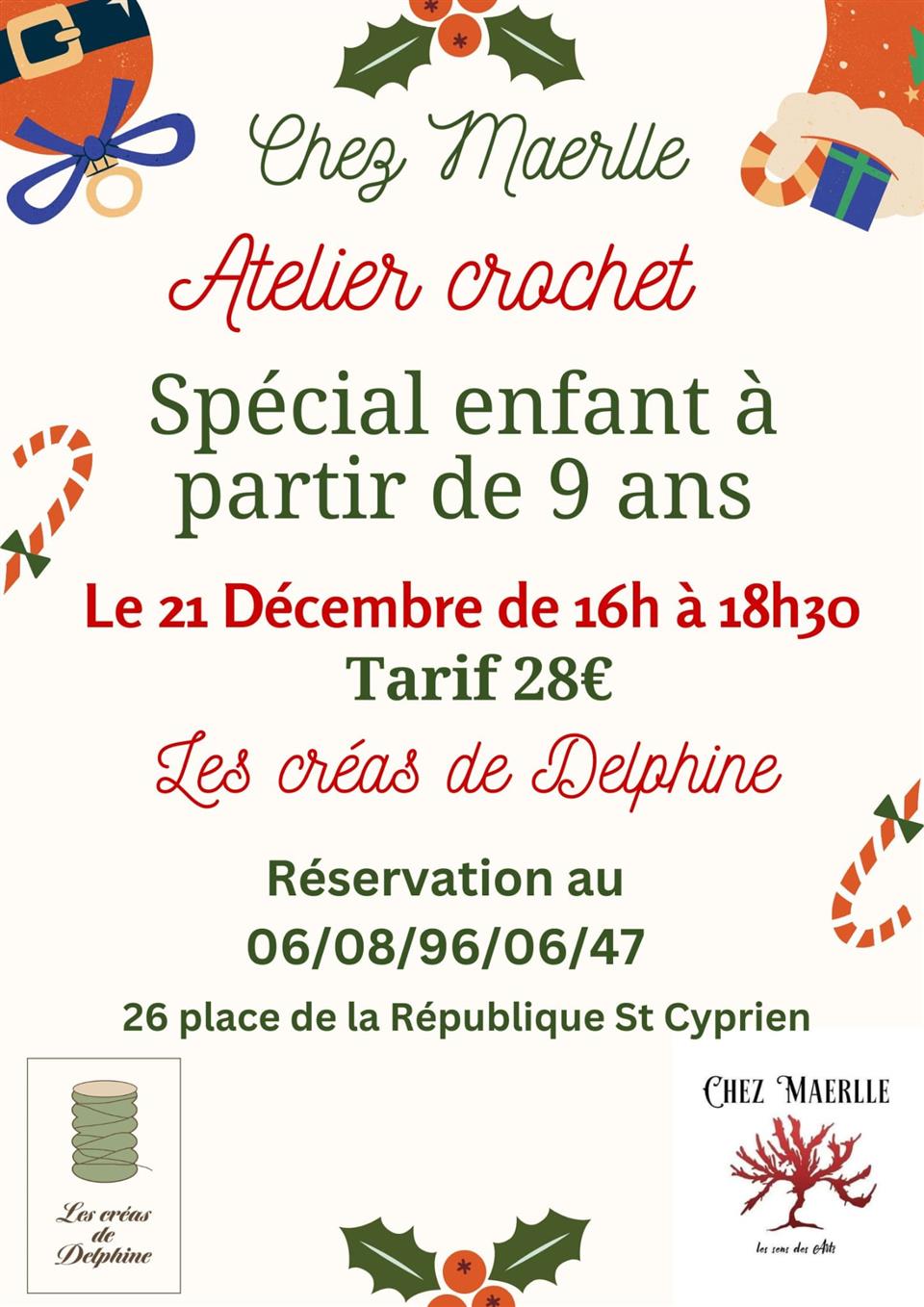 Atelier crochet noël