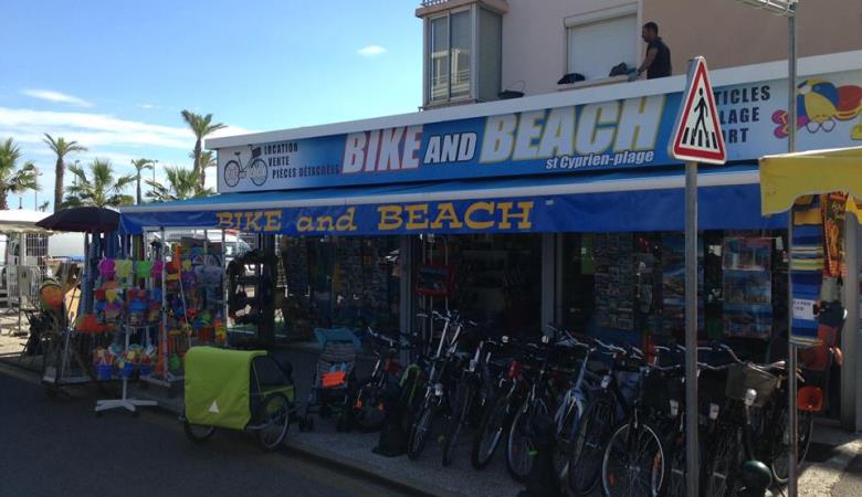 facade bike and beach