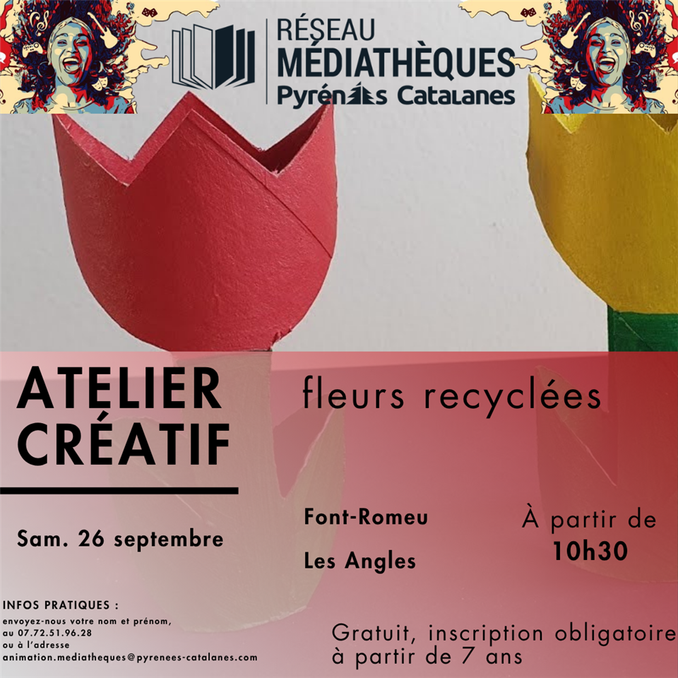 Atelier créatif: Fleurs recyclées