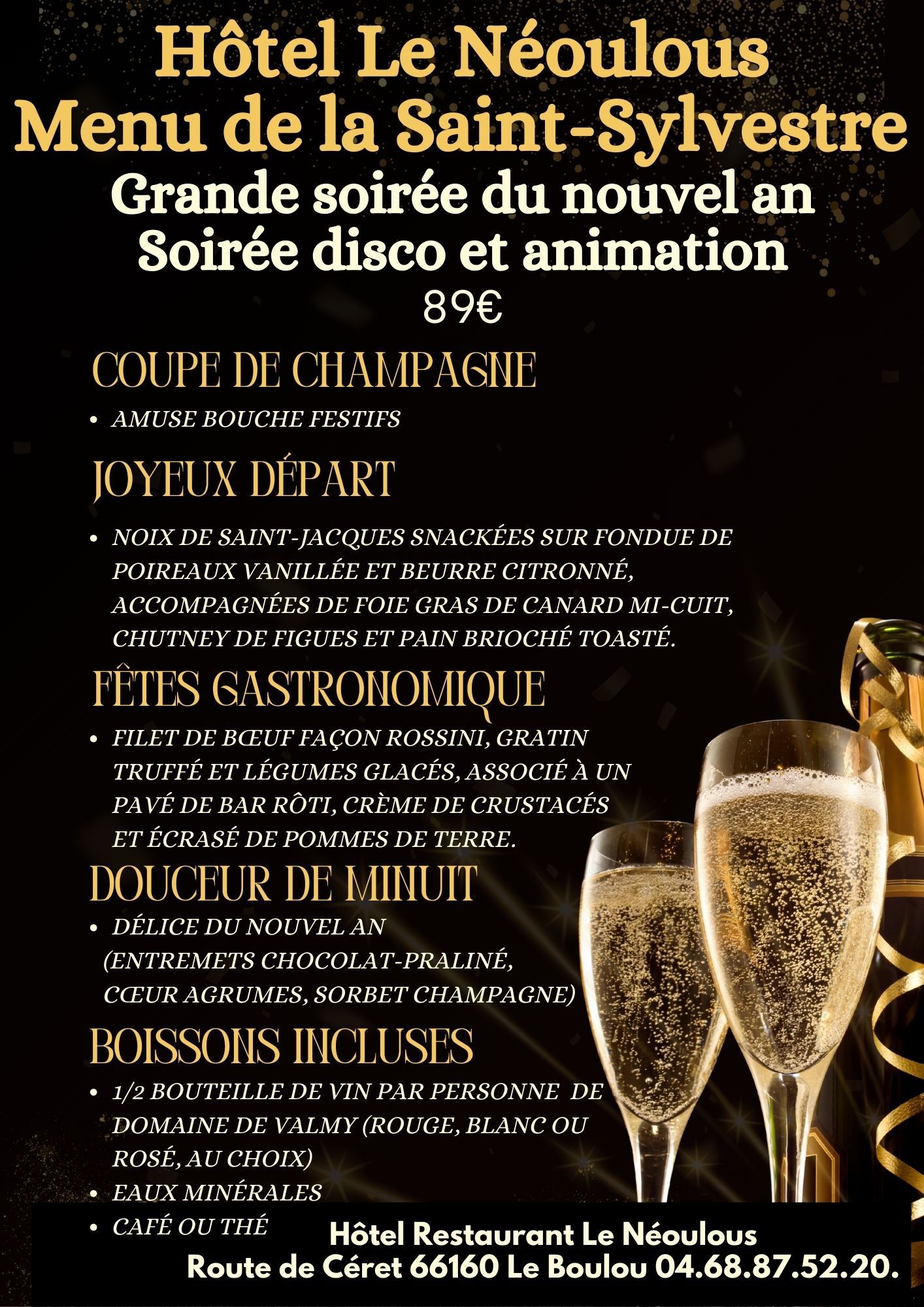 GRANDE SOIRÉE DU NOUVEL AN - LE NÉOULOUS