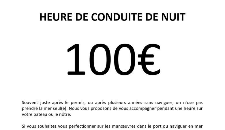 heure de conduite de nuit