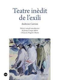 Présentation du livre "teatre inèdit de l’exili"