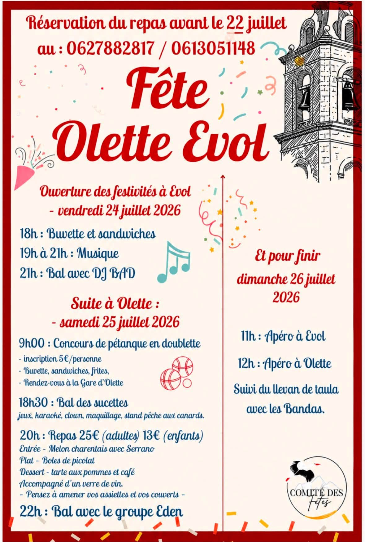 FÊTE OLETTE EVOL