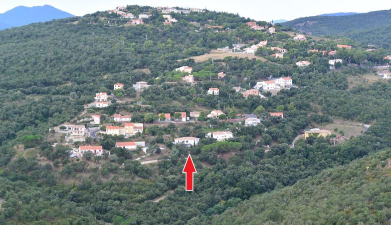 L'emplacement de la villa sur la commune de Llauro_20