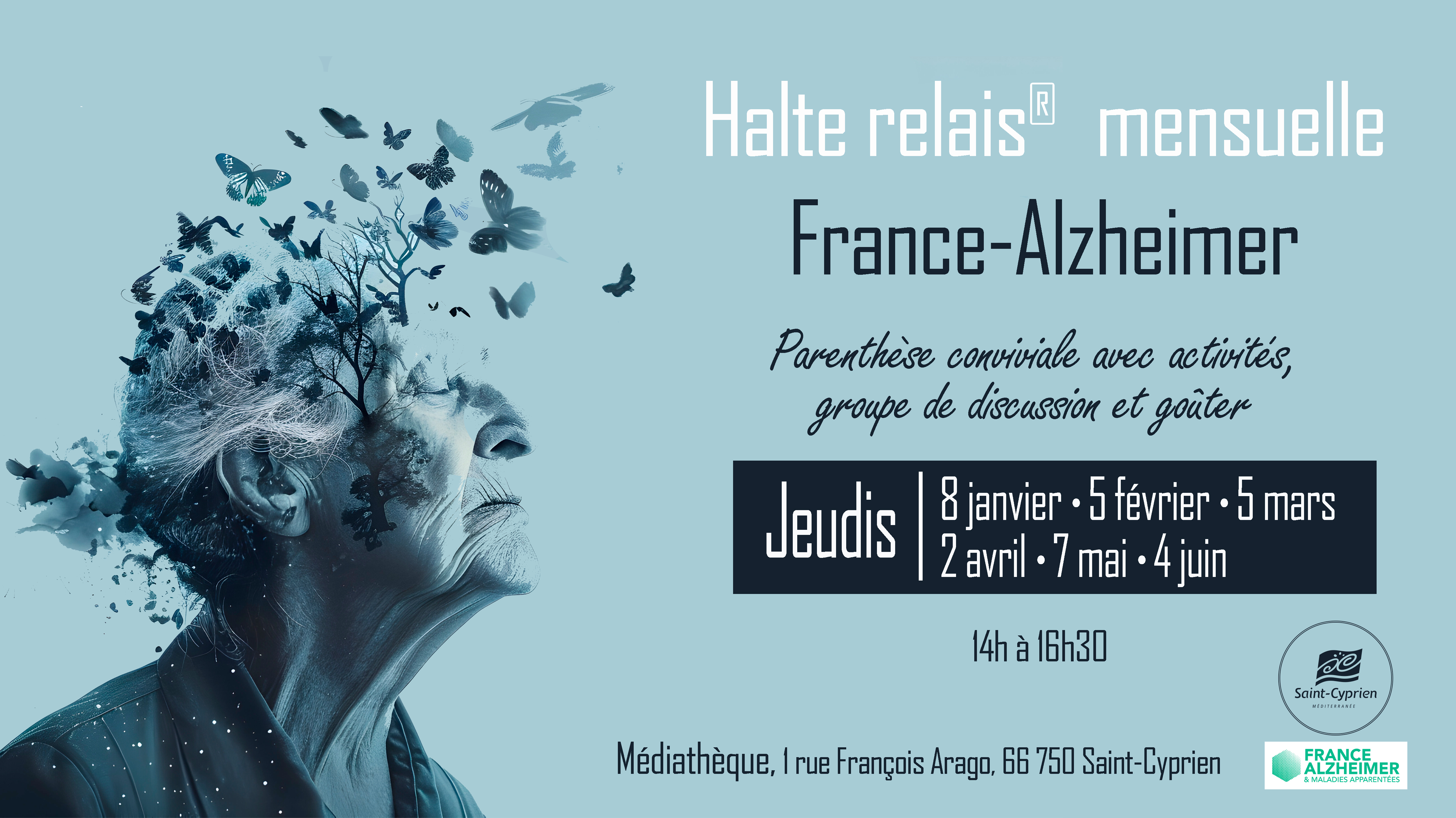 HALTE RELAIS® MENSUELLE FRANCE-ALZHEIMER