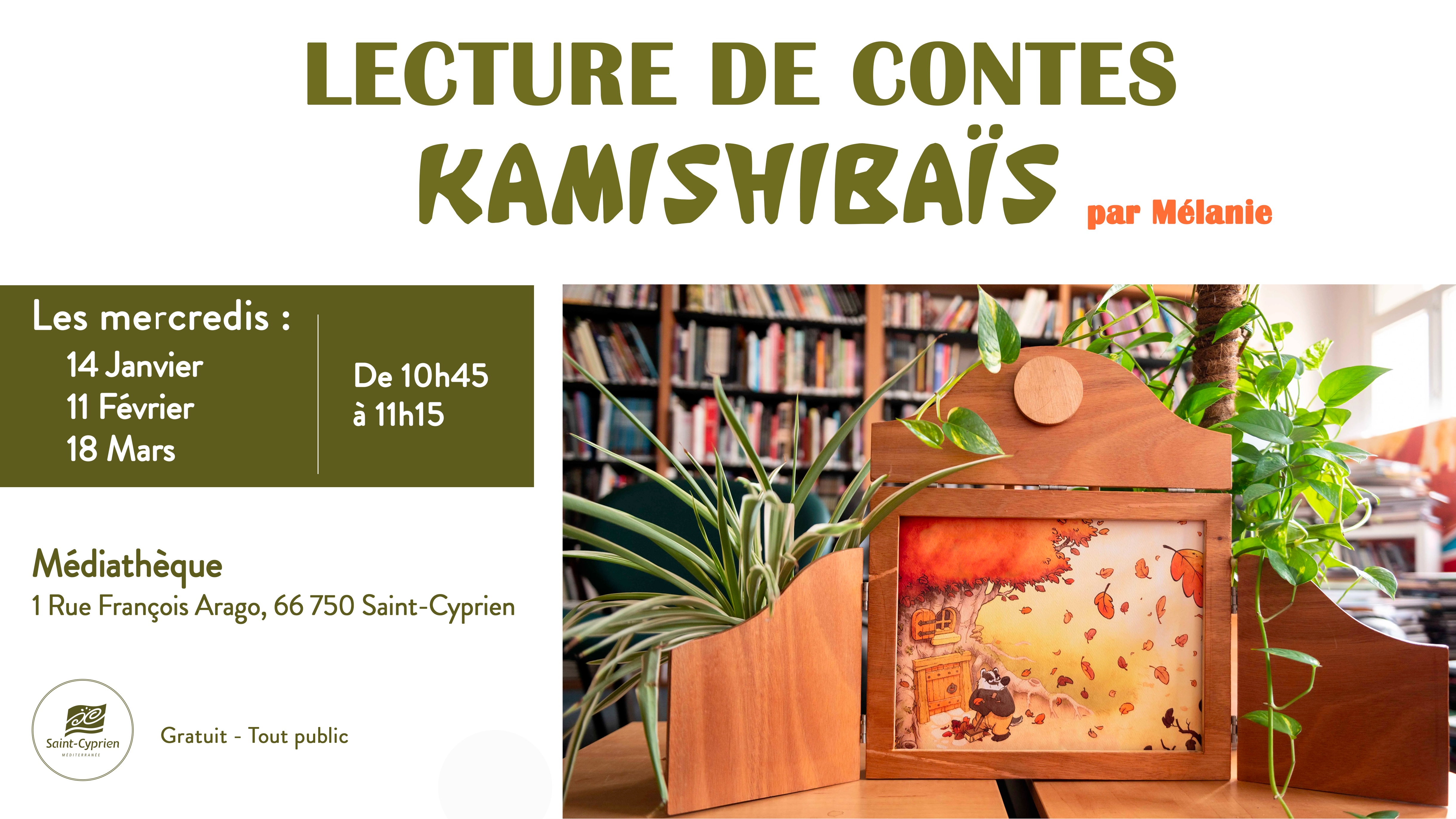 KAMISHIBAÏS : LECTURES DE CONTES PAR MELANIE, CRECHE « EL CANT DELS OCELLS »
