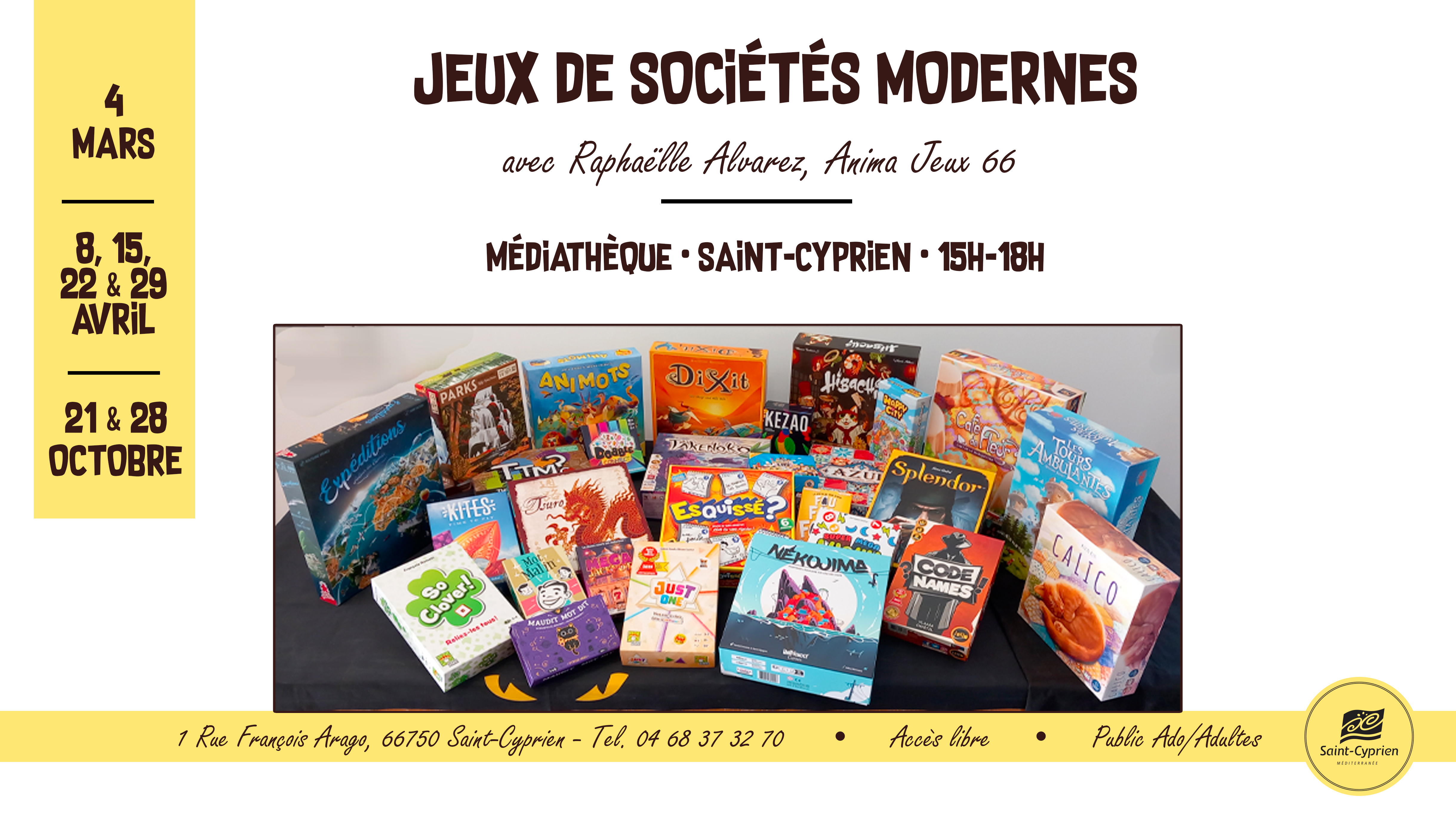JEUX AVEC RAPHAËLLE ALVAREZ, SOCIÉTÉ ANIMA JEUX 66