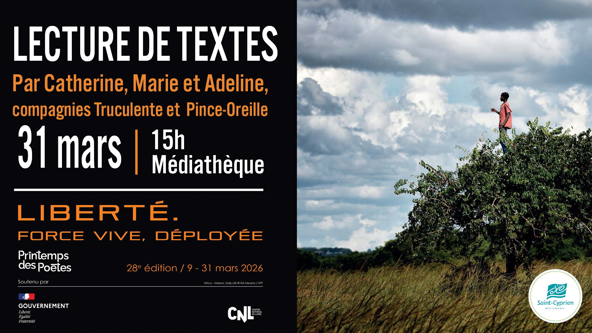 28EME PRINTEMPS DES POETES, LA LIBERTE, FORCE VIVE DEPLOYEE