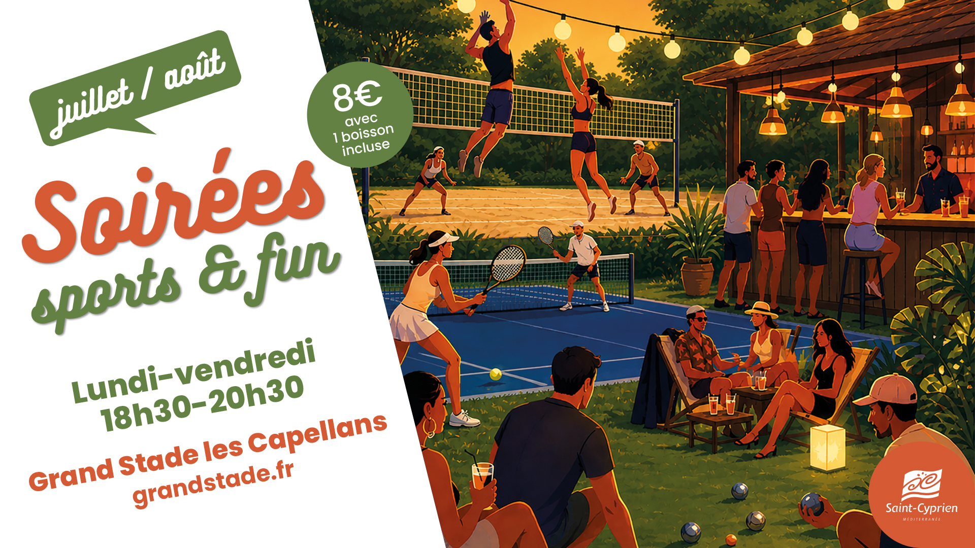 SOIRÉES SPORTS & FUN A GRAND STADE LES CAPELLANS